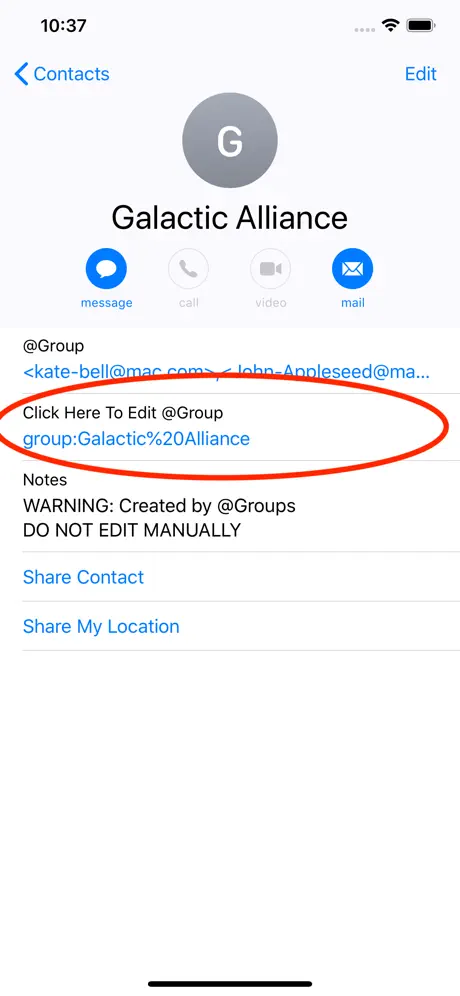 Groups - EmailGroups