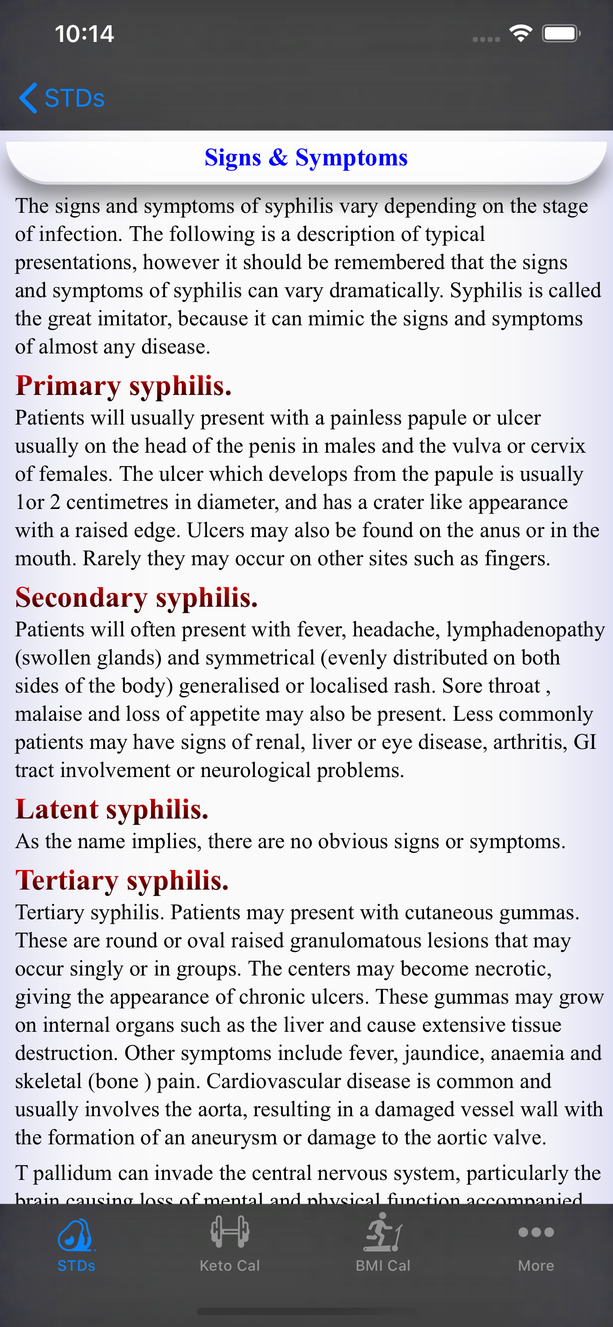 Sexually Transmitted (STDs)