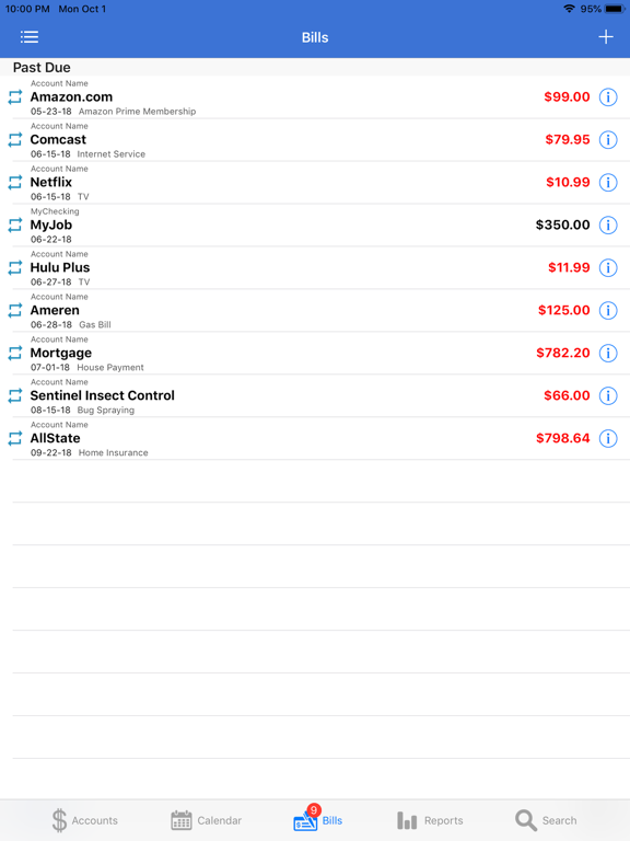 myAccount$ iPad screenshot 4 - Finance app
