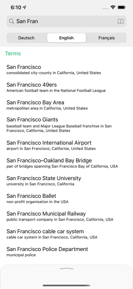 Nearest interesting places