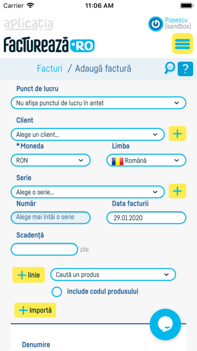 factureaza.ro app Screenshot