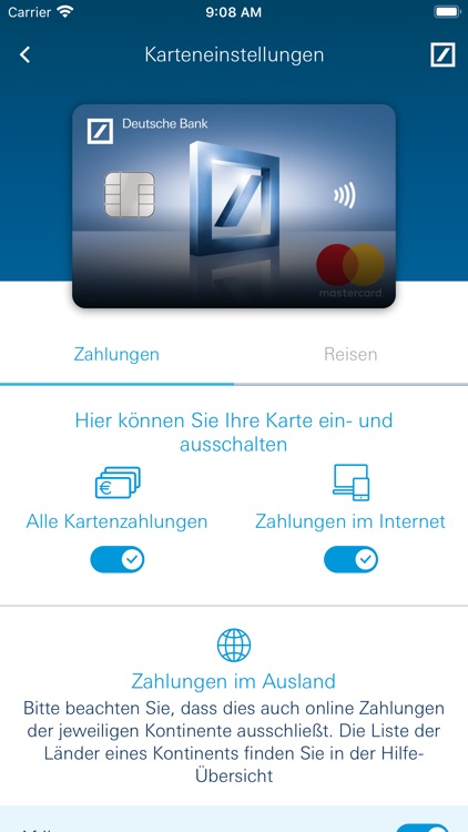 Meine Karte Deutsche Bank AG