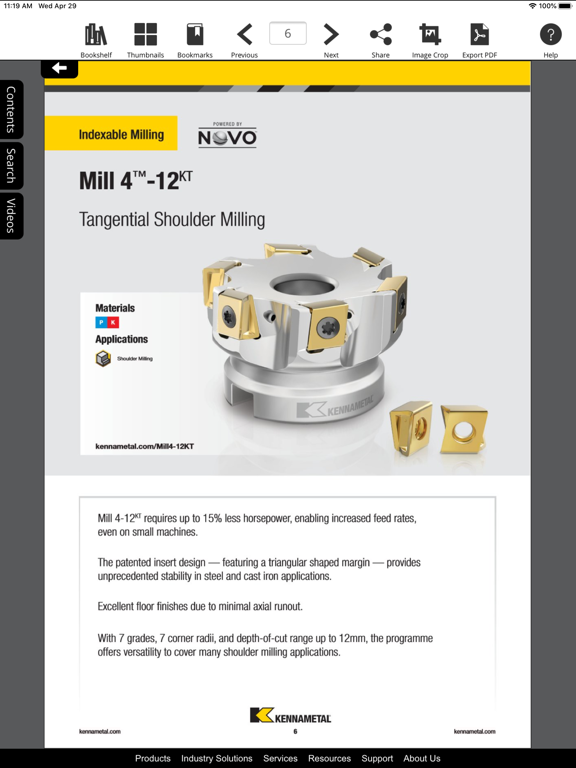 Kennametal Catalogs screenshot 4