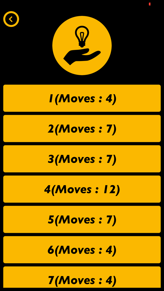 #6. Light Up Bulb Puzzle Game (iOS) Podle: Jogani Bhavesh Keshubhai
