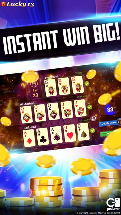 Lucky 13: 13 Poker Puzzle Screenshot