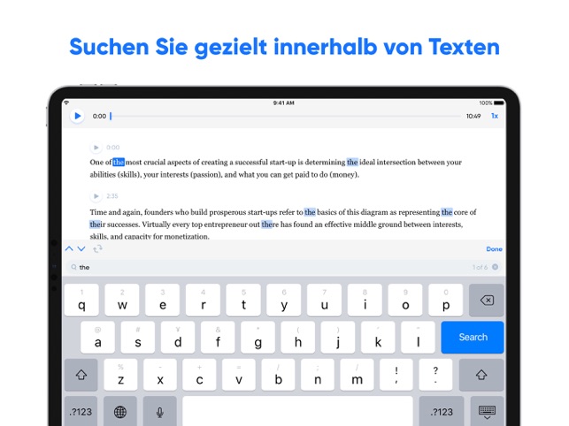 Transcribe - Sprache zu Text im App Store