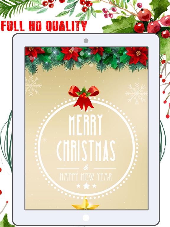 Christmas Wallpapers Theme iPad screenshot 1 - Photo & Video app