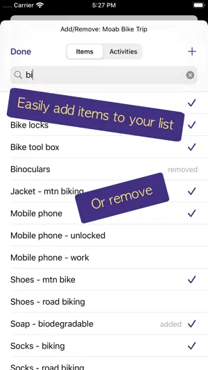 PackCheck Packing List screenshot 4
