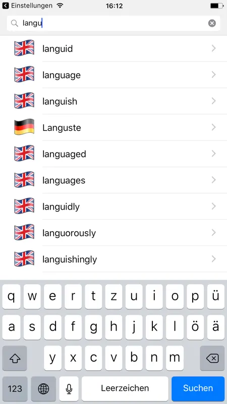 Englisch Wörterbuch NiftyWords screenshot 1 of 5