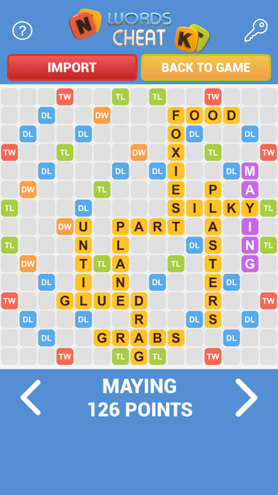 Solve Words Friends WWF Cheat Screenshot