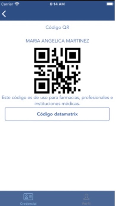 Credencial Digital SANIDAD Screenshot