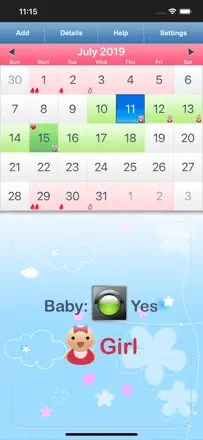 Fertility & Period Tracker : capture d’écran 1 sur 5