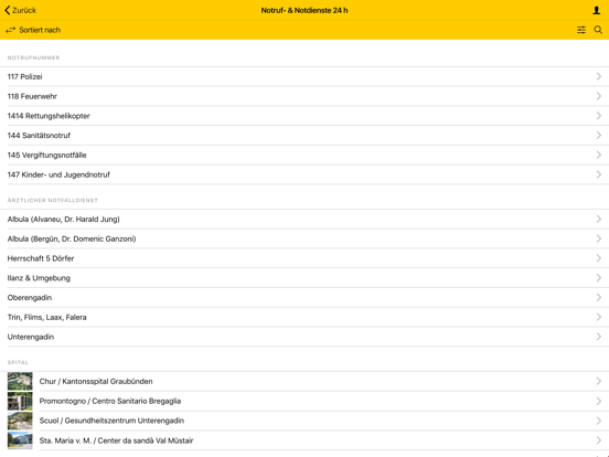 Screenshot #6 pour Notruf Graubünden Süd