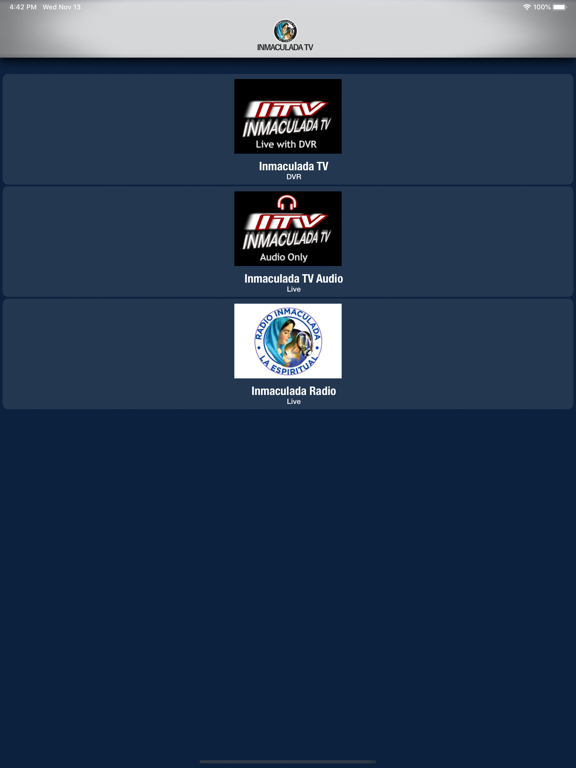 ITV Inmaculada TV iPad screenshot 9 - Lifestyle app