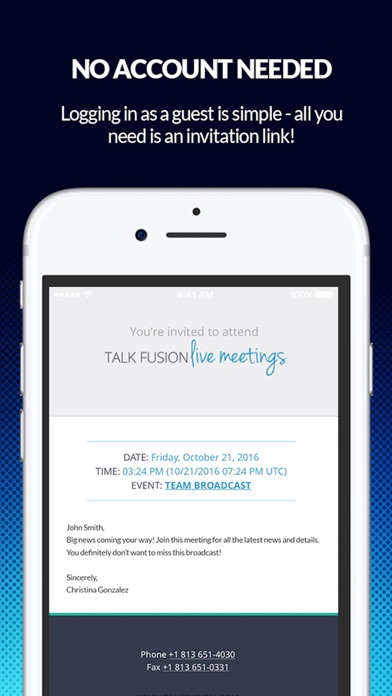 Talk Fusion Live Meetings Screenshot