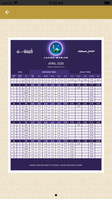 Jaame Masjid Time Table screenshot 4