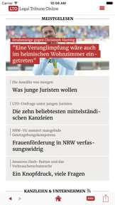Legal Tribune Online screenshot