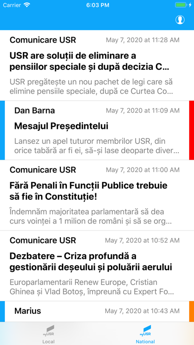 myUSR app screenshot 3