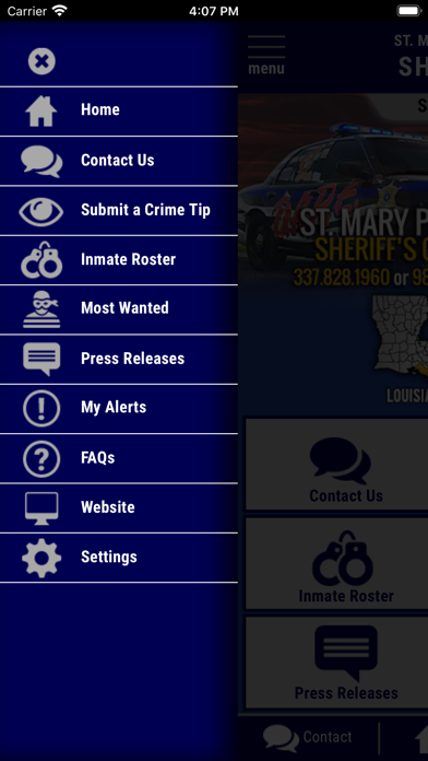 St. Mary Parish LA Sheriff Screenshot