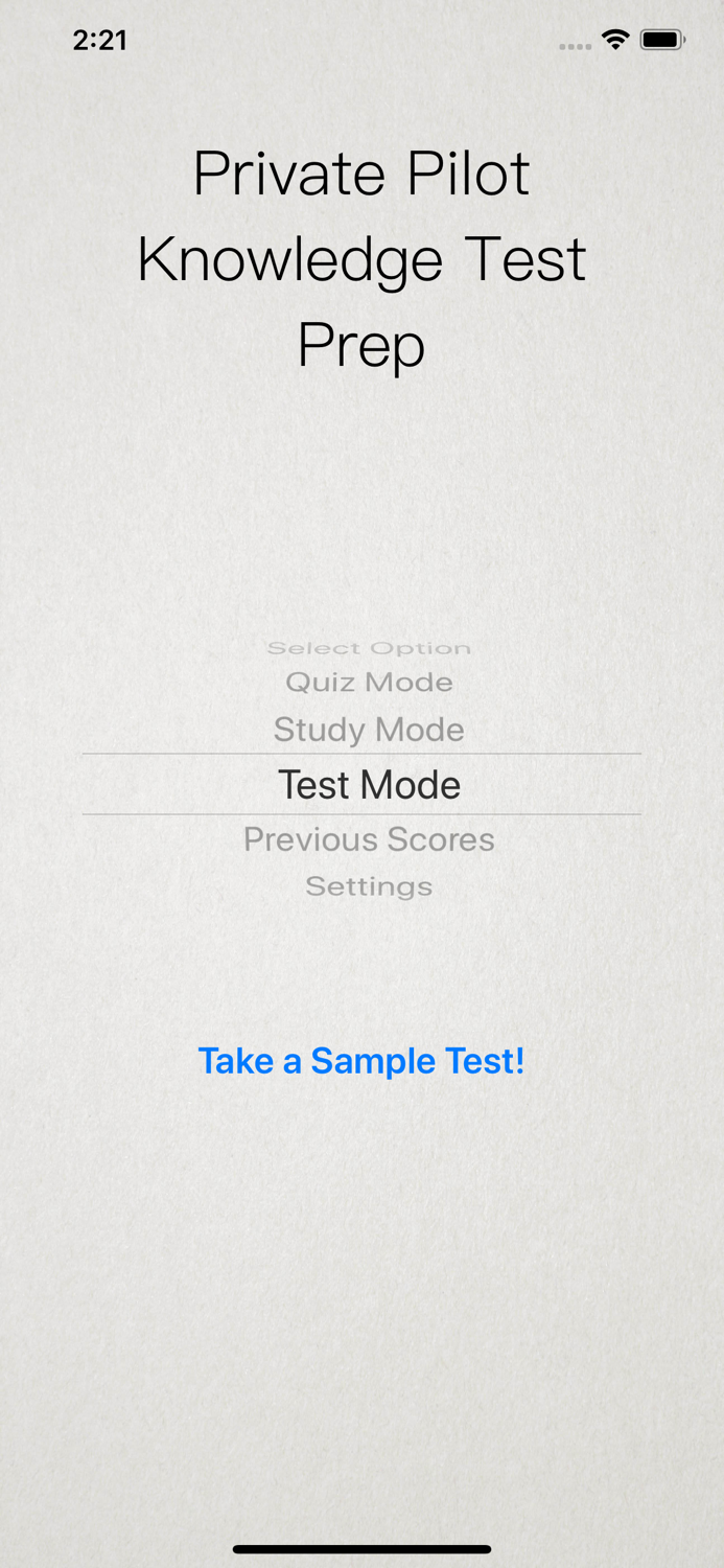 Powered Parachute Test Prep