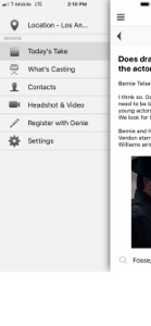 Actor Genie App screenshot #2 for iPhone