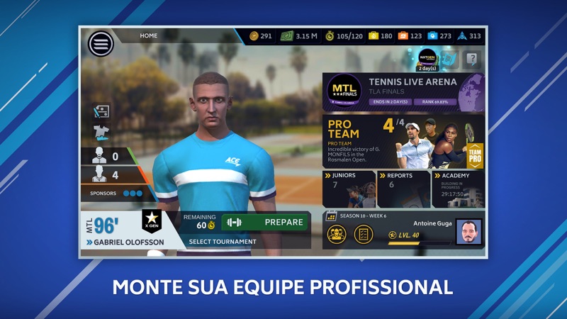 Tennis Manager Mobile screenshot 2