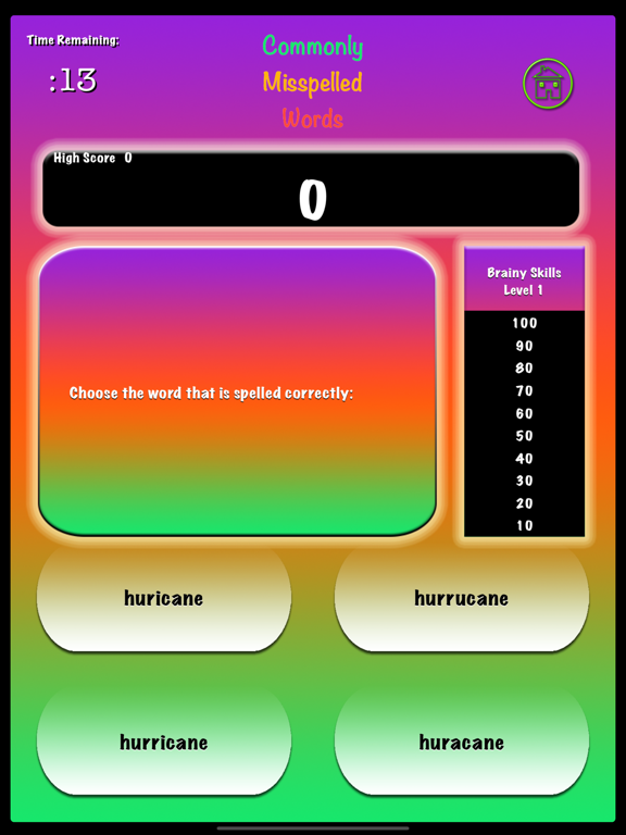 Screenshot #6 pour Brainy Skills Misspelled Words