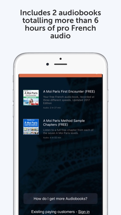 French Today Audiobook Player Screenshot