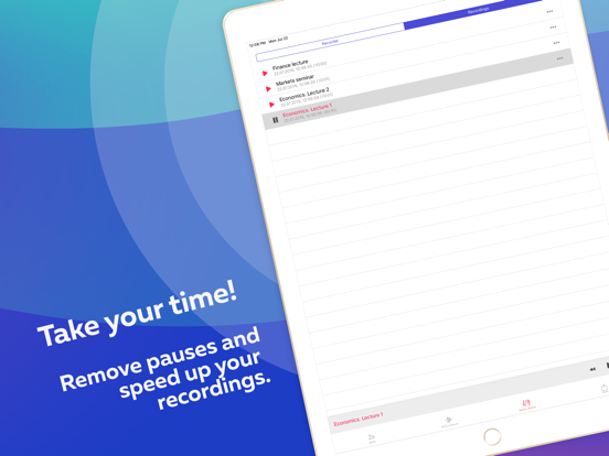 Voice Recorder Lily iPad screenshot 2 - Business app