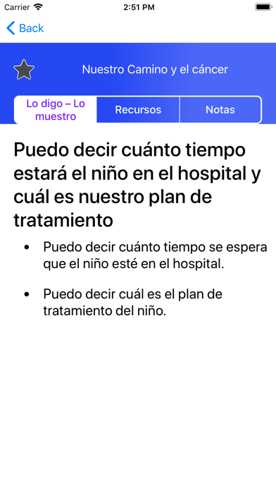 Nuestro Camino y el cáncer screenshot 2