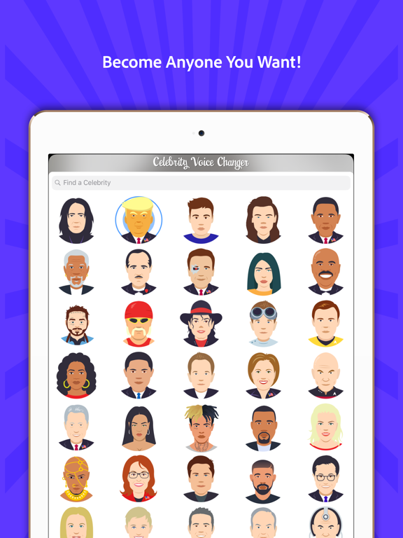 iPad Image of Celebrity Voice Changer - Face