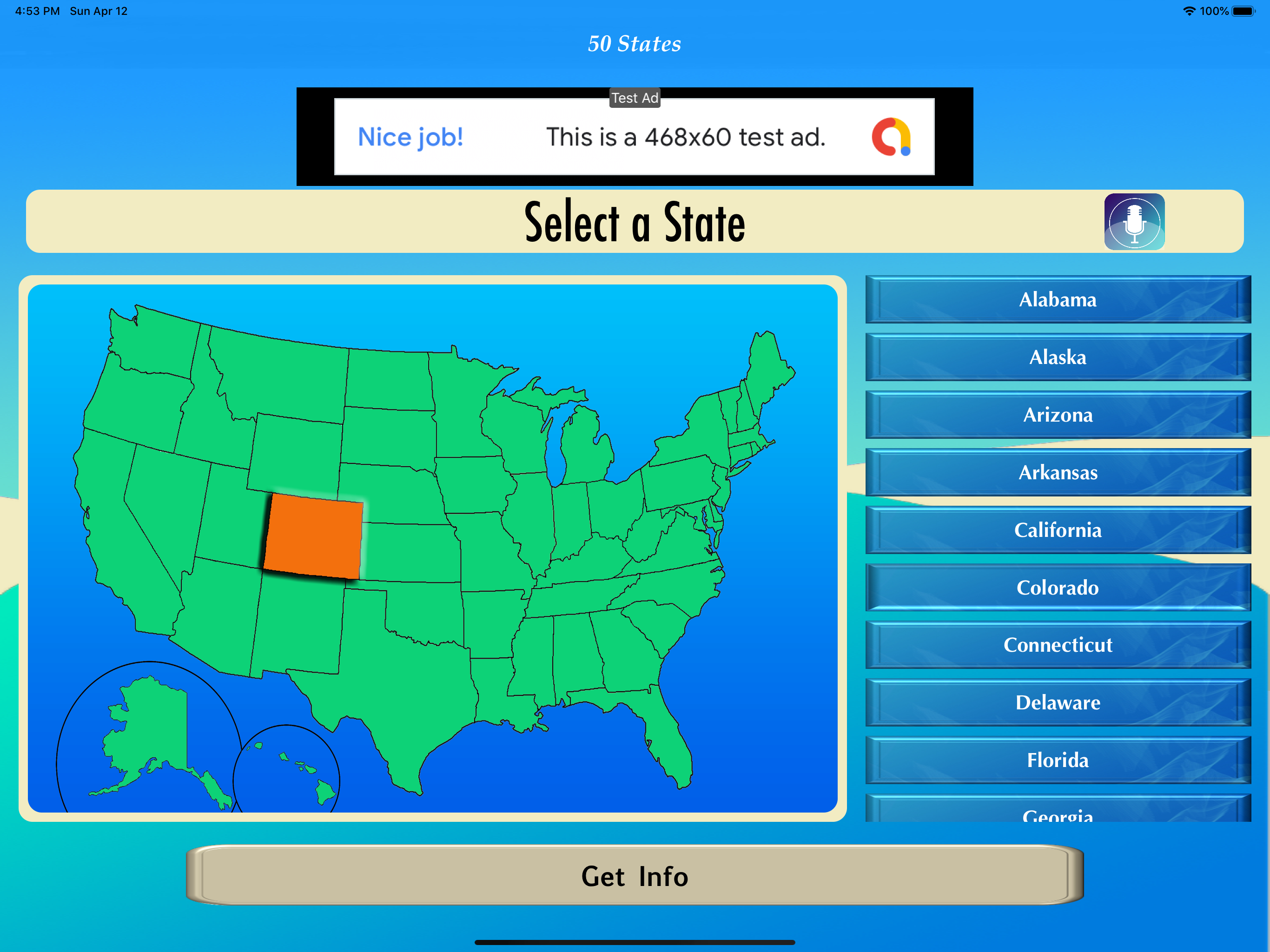 50 States Info Lite screenshot 8