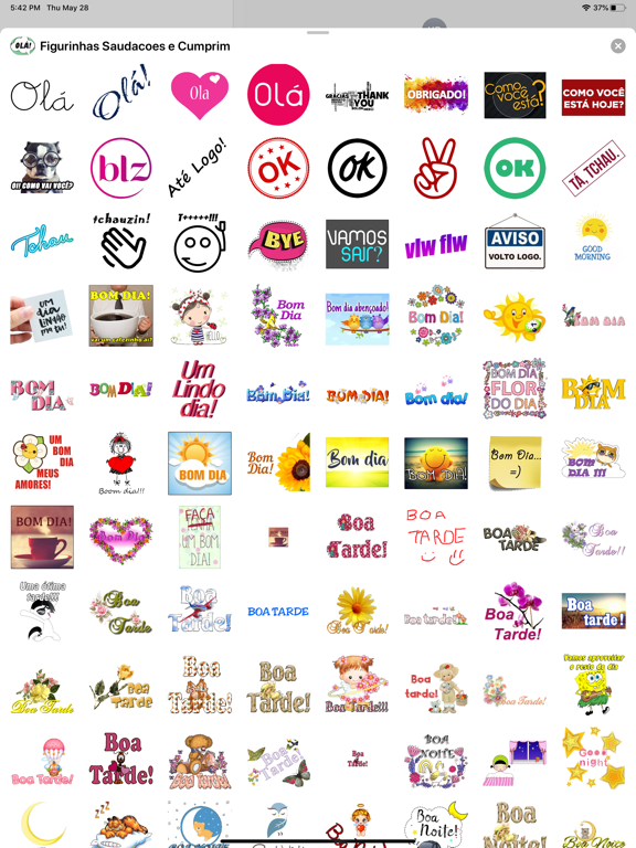 Screenshot #5 pour Figurinhas Saudações e Cumprim