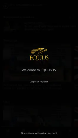 Game screenshot EQUUS Television Network mod apk