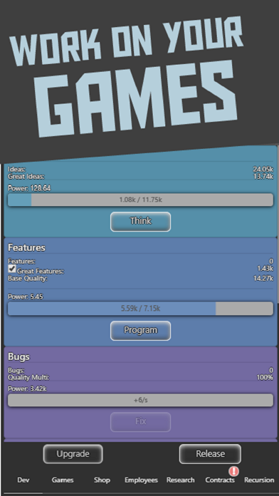 Screenshot #1 pour Idle Idle GameDev