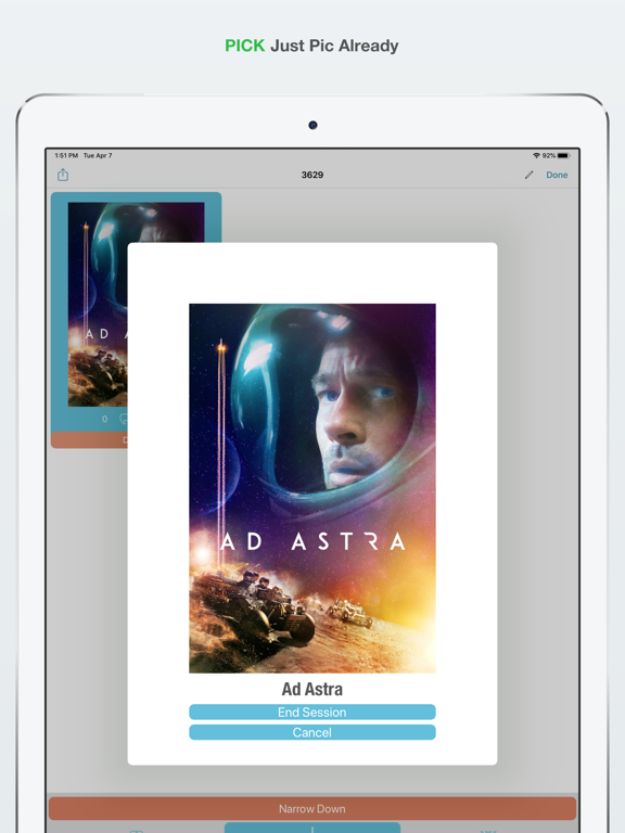 Just Pic Already iPad screenshot 4 - Entertainment app