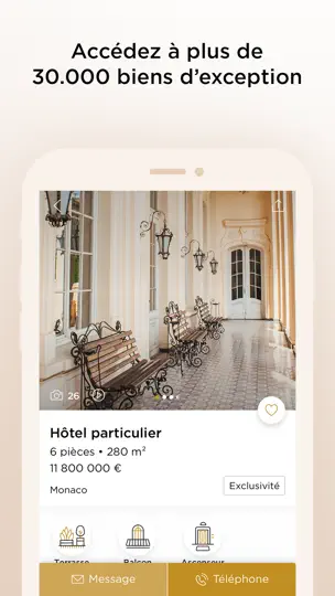 Capture d'écran de Belles Demeures sur iPhone 2