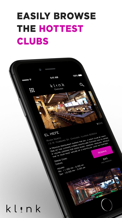 Klink - Bottle Service Screenshot 1 - AppWisp.com Klink - Bottle Service Screenshot 1 - AppWisp.com