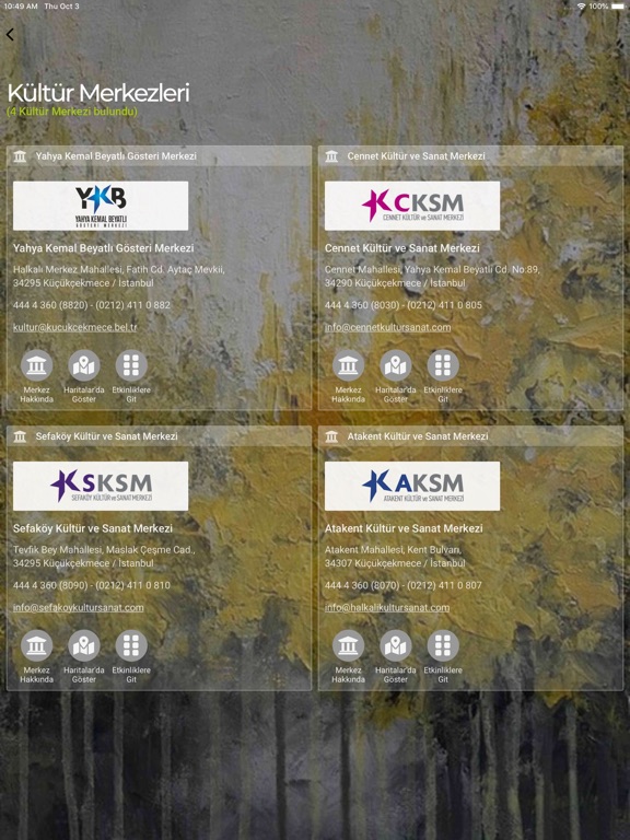 Screenshot #6 pour Kültür - Sanat Etkinlikleri