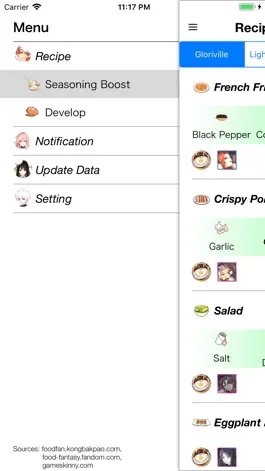 Game screenshot Recipe guide for Food Fantasy apk