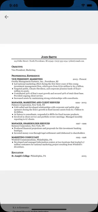 Got Resume Builder: Screenshot 3 von 10