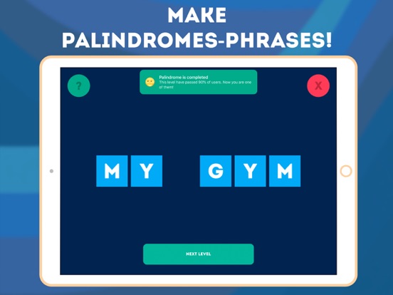 Screenshot #5 pour Palindrome — complete all!