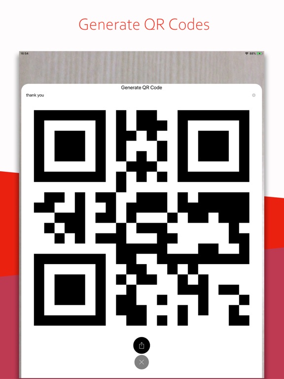 QR Code Scanner&Generator iPad screenshot 3 - Productivity app