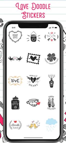 Game screenshot Love Doodle Text Stickers apk