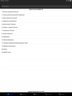 HEMS MCA Wayne Co. Protocols iPad image 2