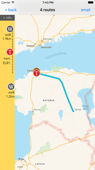 Screenshot #3 pour Estonia Public Transport