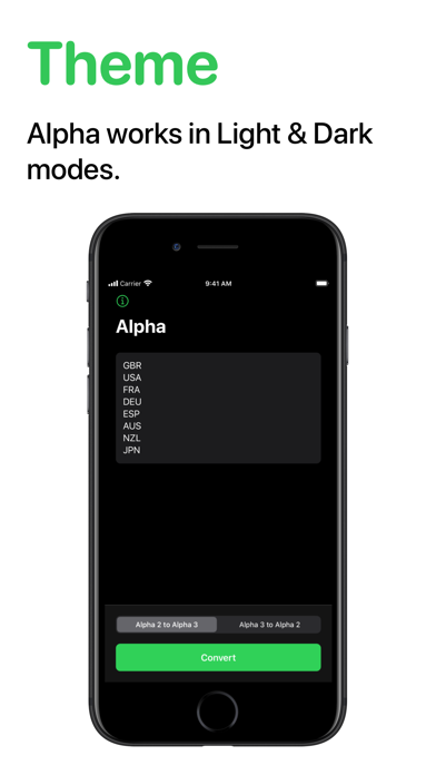Alpha - ISO Code Converter screenshot 3