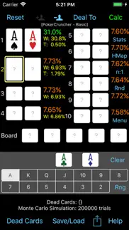 pokercruncher - basic - odds iphone screenshot 2