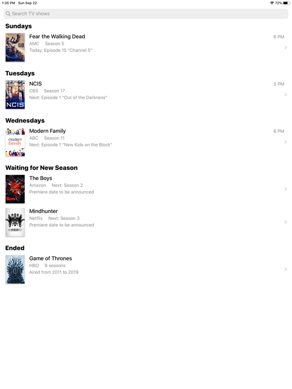 Screenshot #4 pour TV Calendar: #1 Show Tracker