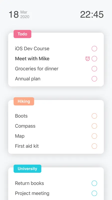 Listify - Simple Todo App screenshot 1 of 9